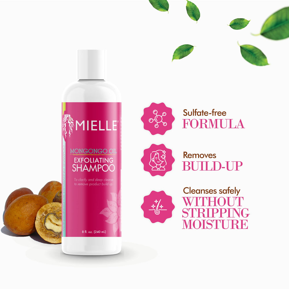 Detalle de textura cremosa de Mongongo para exfoliación suave.