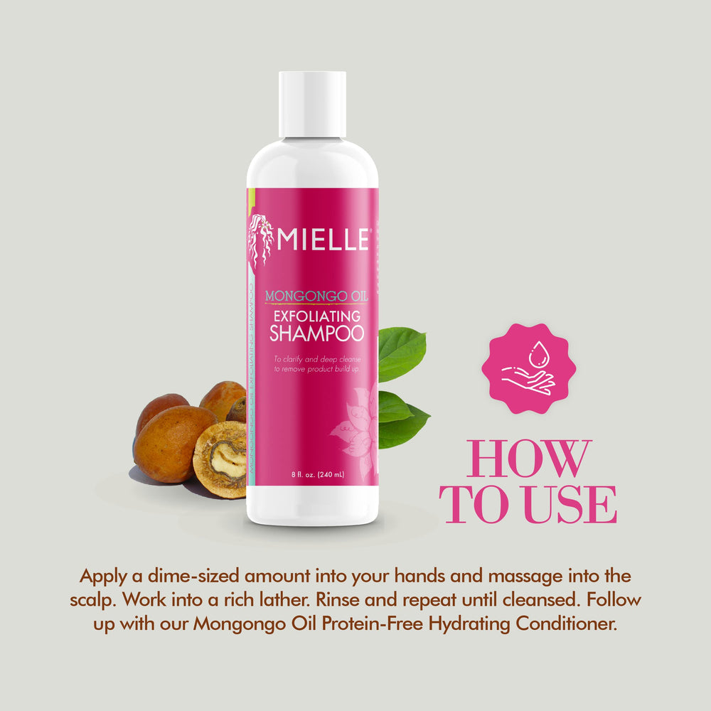 Ingredientes clave de Mongongo Oil para hidratar y proteger el cabello.