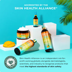 Mielle Organics Mango Tulsi champú textura espumosa: lavado suave y agradable.