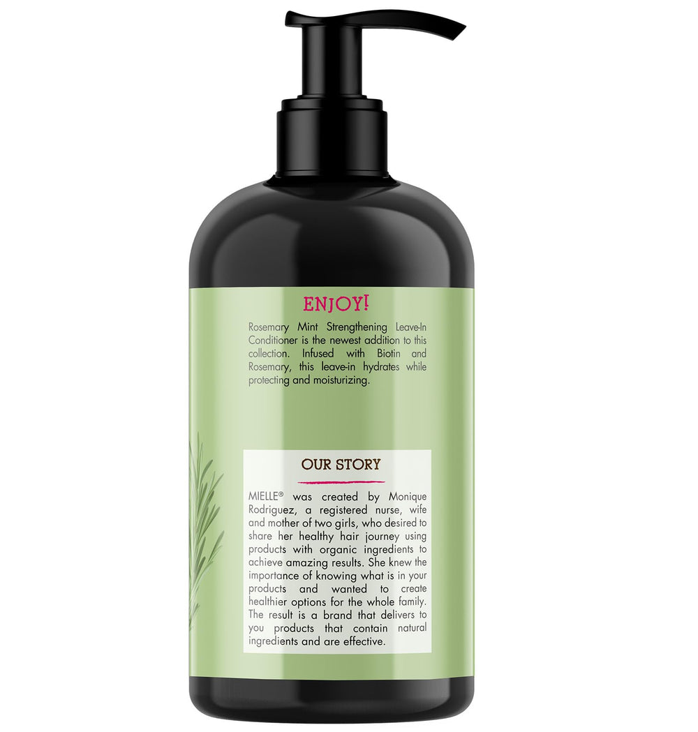 Uso posterior post-lavado del acondicionador romero-menta de Mielle Organics