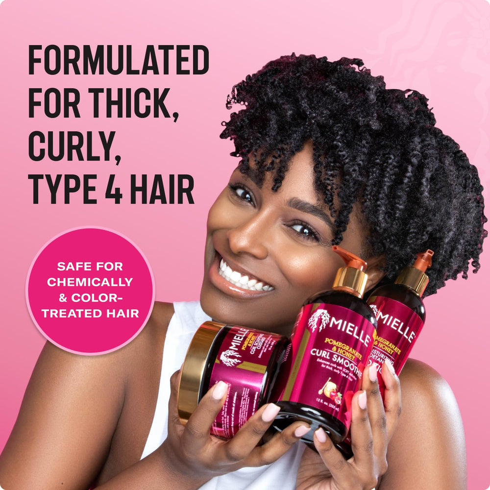 Mielle Organics Granada y Miel nutre y fortalece cabellos rizados.