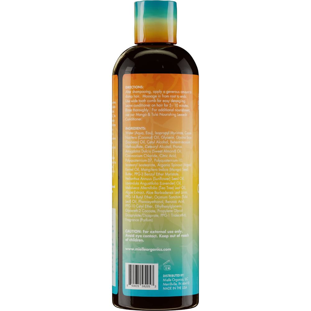 Guía rápida de uso para Mango Tulsi de Mielle Organics desenredar y suavizar