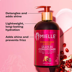 Rizos brillantes gracias a Mielle Pomegranate Honey y frizz controlado
