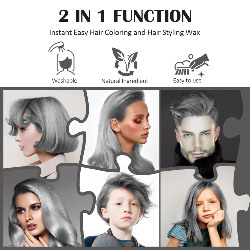 Mifeloy Cera-tinte gris plata: color duradero con acabado suave.