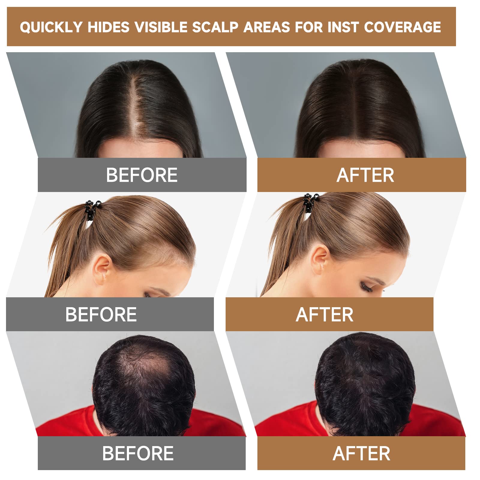 Mifeloy uso viaje, retoques rápidos en la linea del cabello.