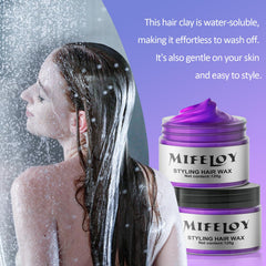 Mifeloy Cera Violeta: fragancia fresca que acompaña el peinado.