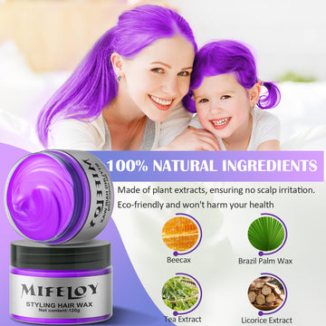 Mifeloy Cera Colorante Violeta: textura suave que facilita moldeado y definición.
