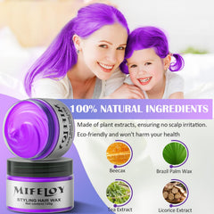 Mifeloy Cera Colorante Violeta: textura suave que facilita moldeado y definición.