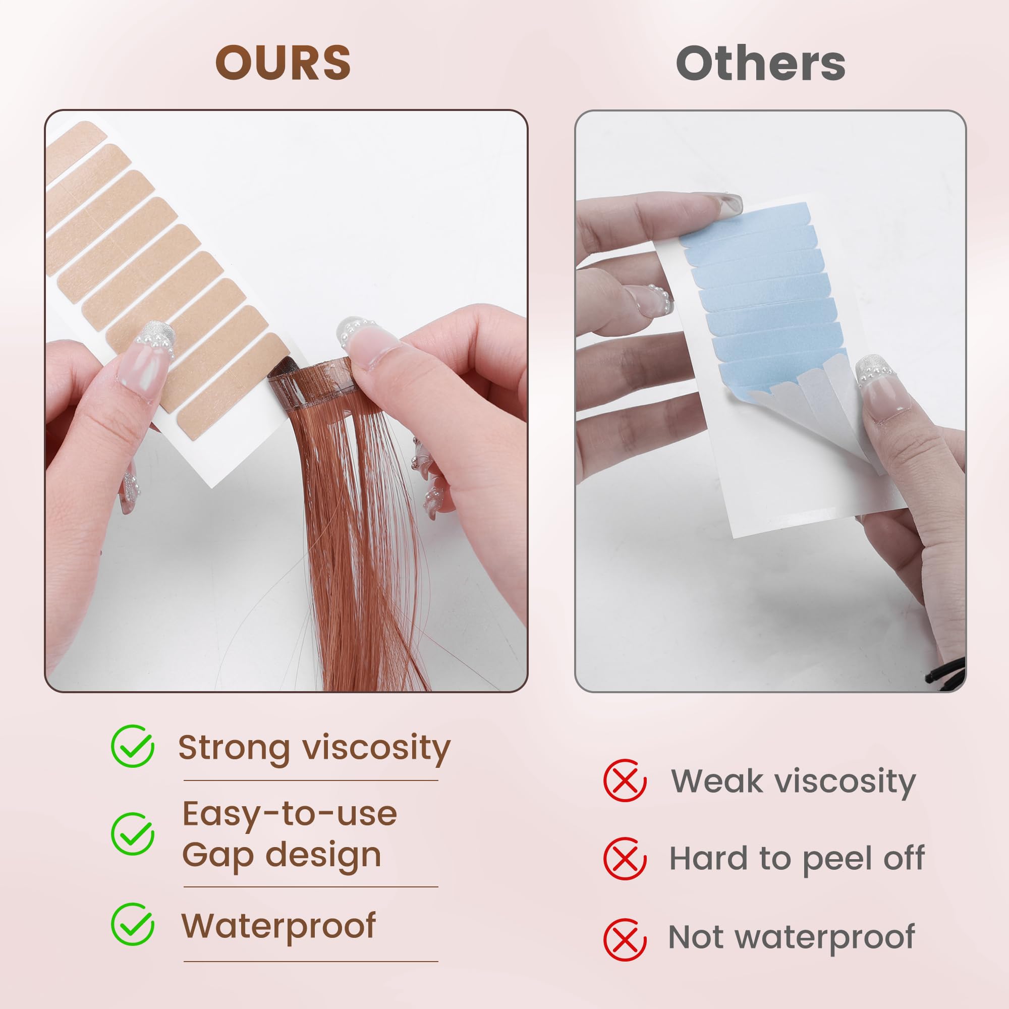 MIILYE cinta invisible ultrafina para un acabado natural