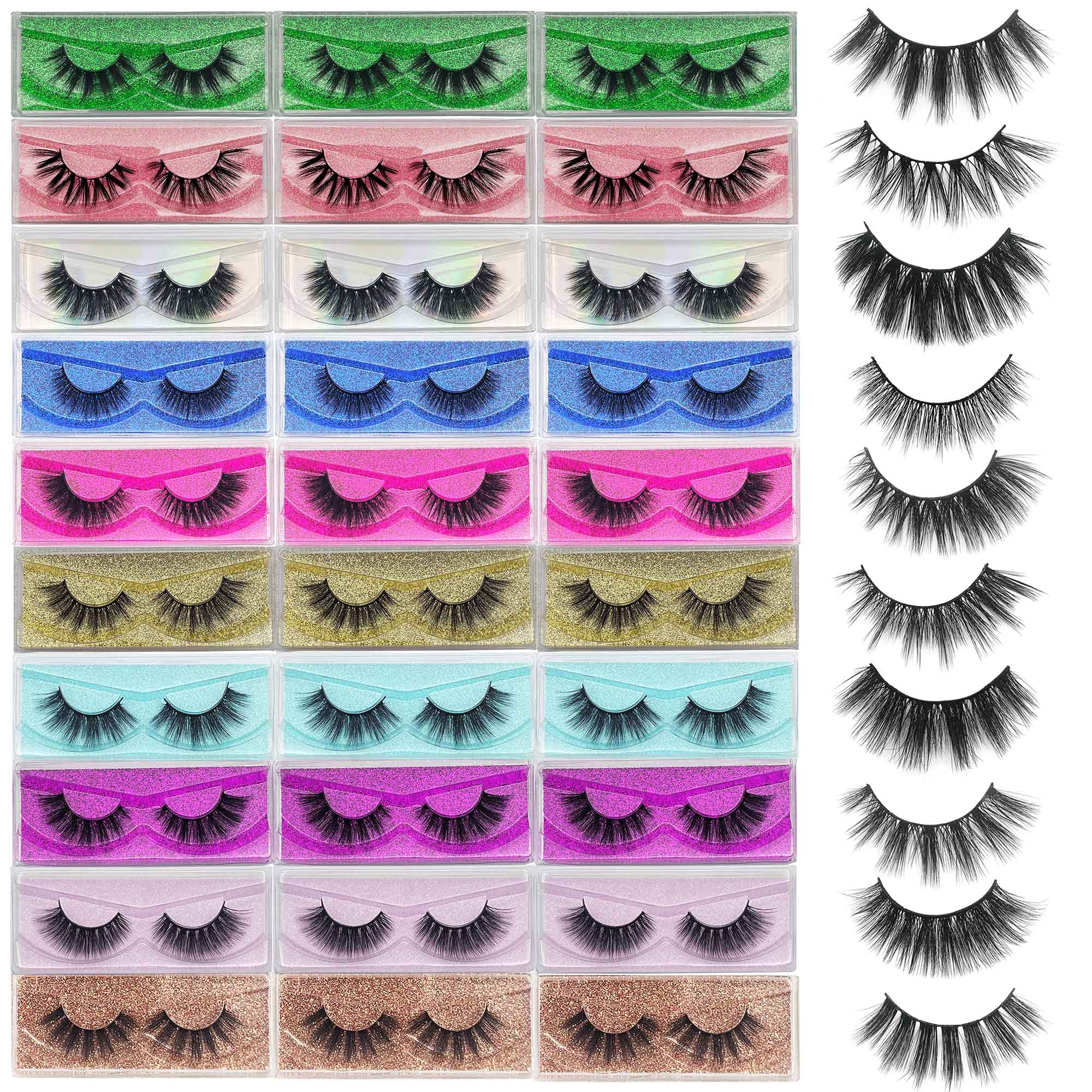 Mikiwi 30-pack eyelashes offer versatile looks for everyday style.