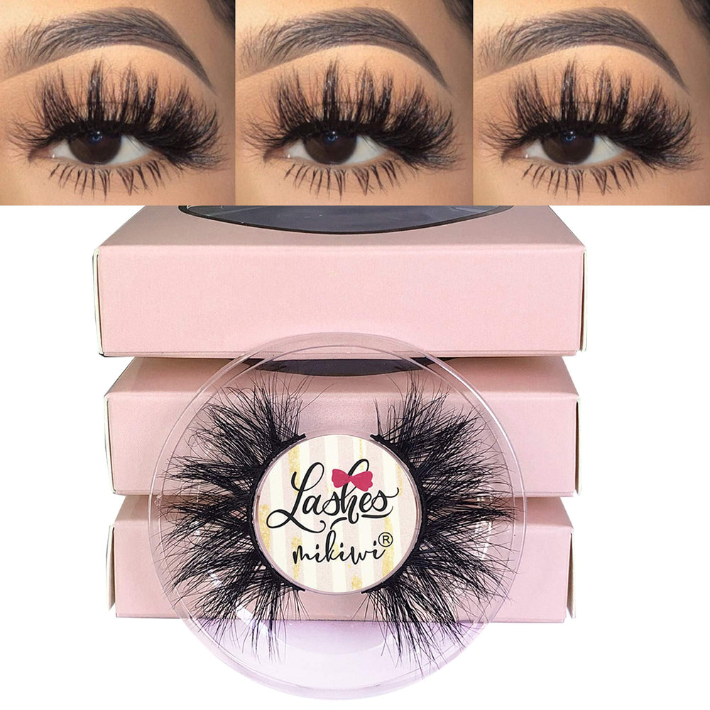 Pestañas Mikiwi D390-3 3D para un look impactante y definido.