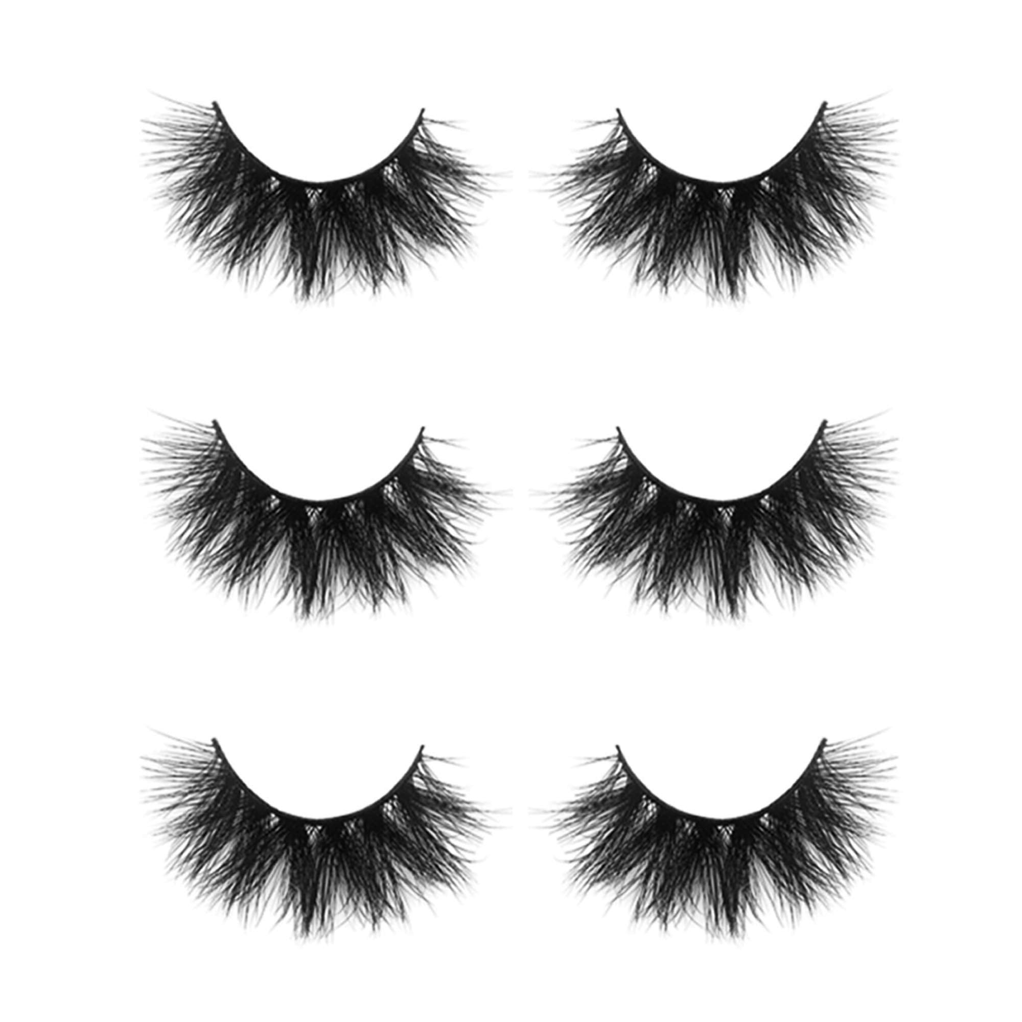 Pestañas Mikiwi D390-3 con efecto 3D para ojos más profundos.