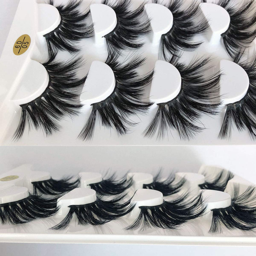 Pestañas MIKIWI hechas a mano 6D, artesanía y precisión.