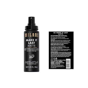 Milani aplicación en zigzag para fijar maquillaje de forma segura.