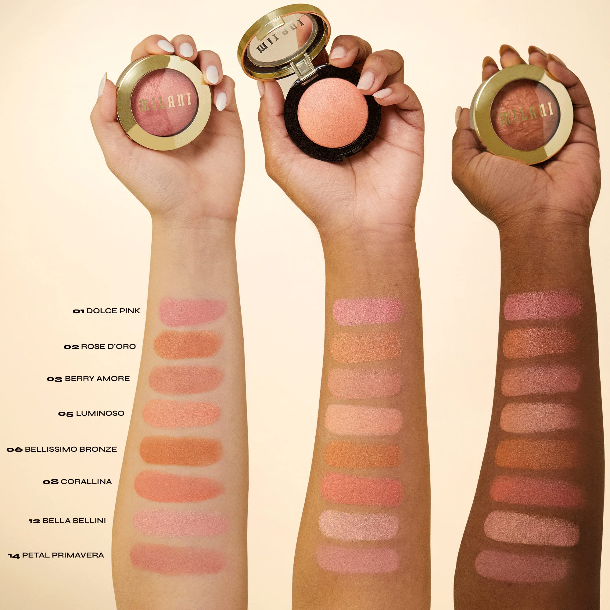 Acabado luminoso natural para pómulos con Milani Baked Blush Dolce Pink