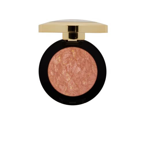 Milani Baked Blush Rosa d'Oro, tono rosado brillante para un brillo natural.