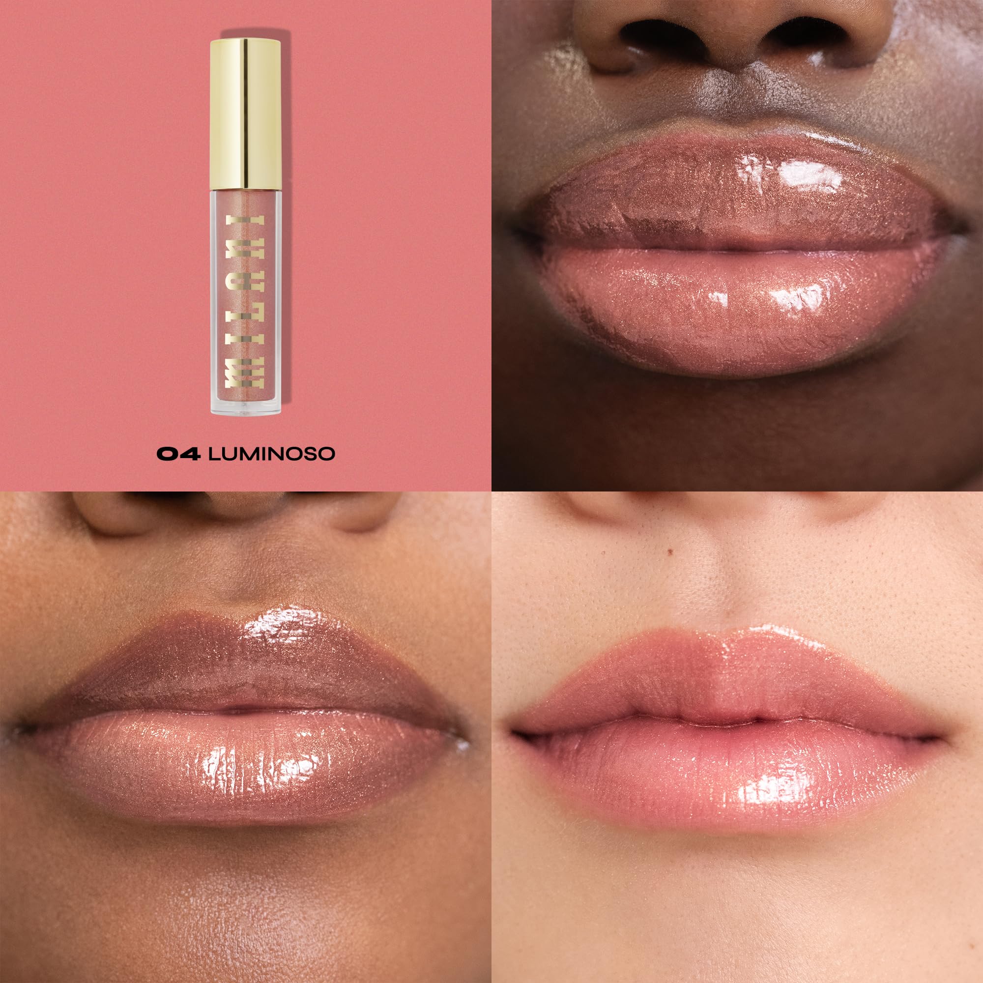 Milani Brillo Labial Nutritivo: aplicador suave para un acabado uniforme.