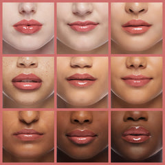 Milani Brillo Labial Nutritivo: swatch neutro para un look natural.