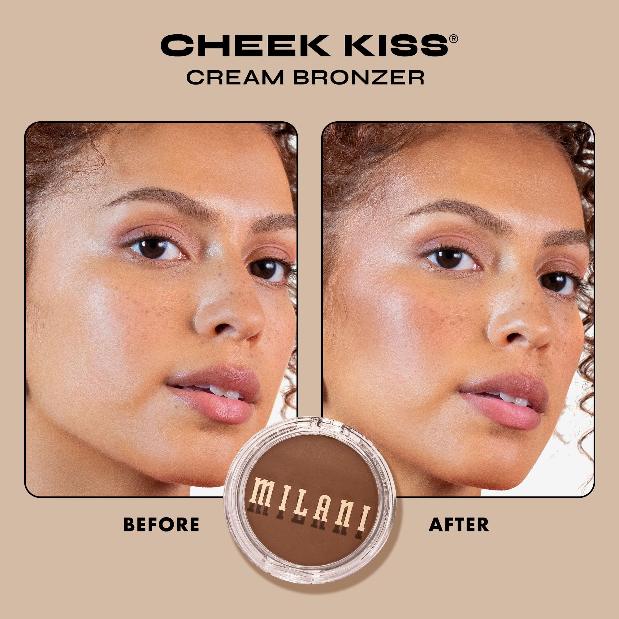 Milani Bronceador Cremoso para Pómulos, mejillas, se mezcla fácilmente para un contorno uniforme.