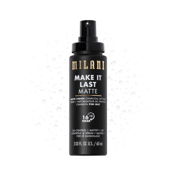Milani bruma fijador primer carbón mate: acabado suave y mate todo el día.
