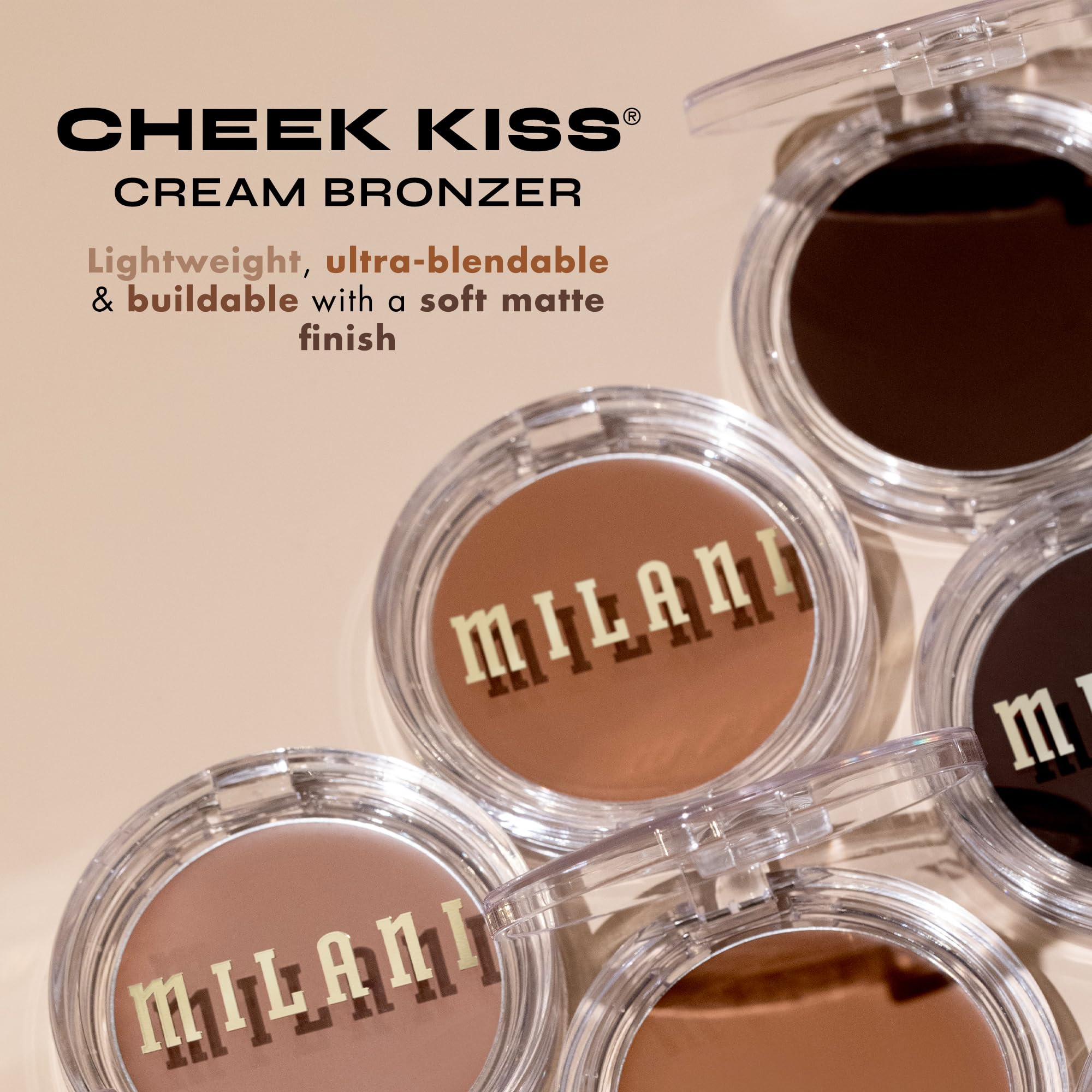 Milani Cheek Kiss Hey Honey aplicación con dedos para acabado natural.