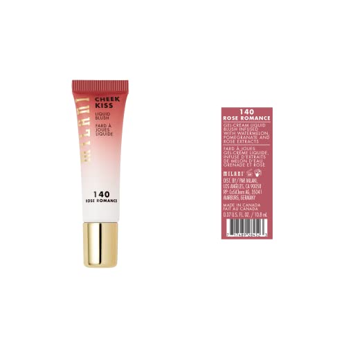 Milani Cheek Kiss Rose Romance, difuminado fácil para un acabado natural en mejillas.