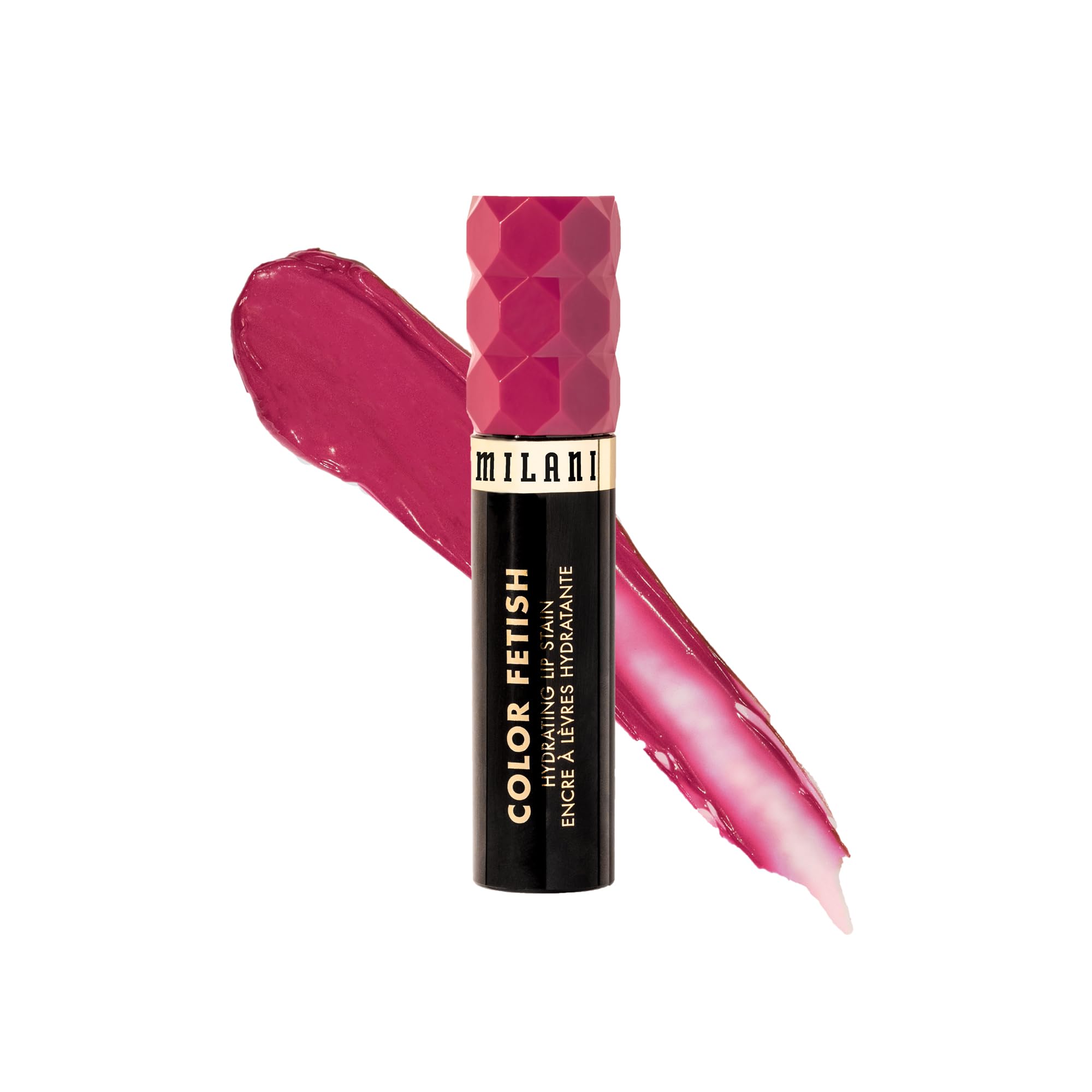 Milani Color Fetish Lip Stain-140 Pink About It con aplicador preciso para color intenso.