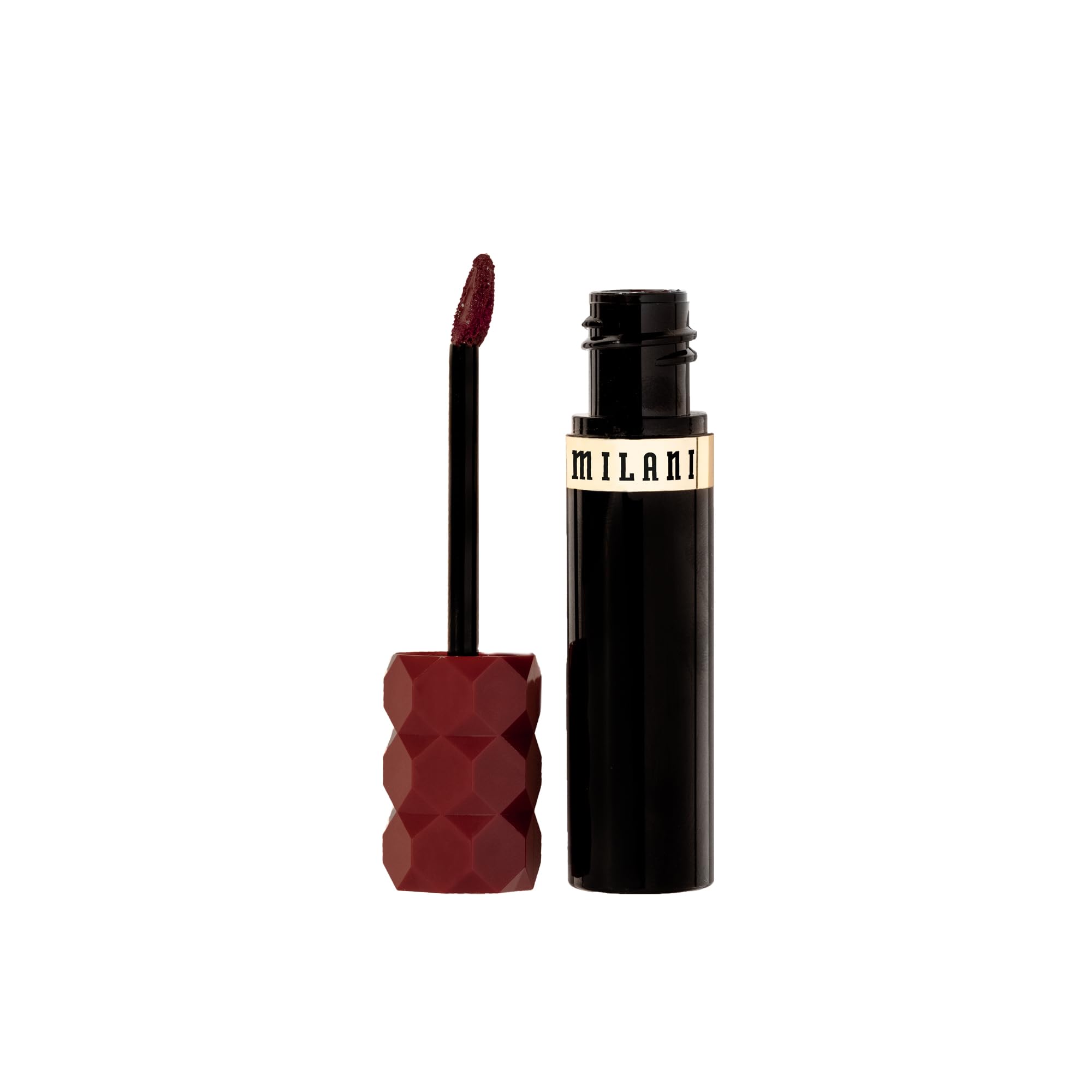 Milani Color Fetish Lip Stain Mahogany Mami, color de larga duración de hasta ocho horas