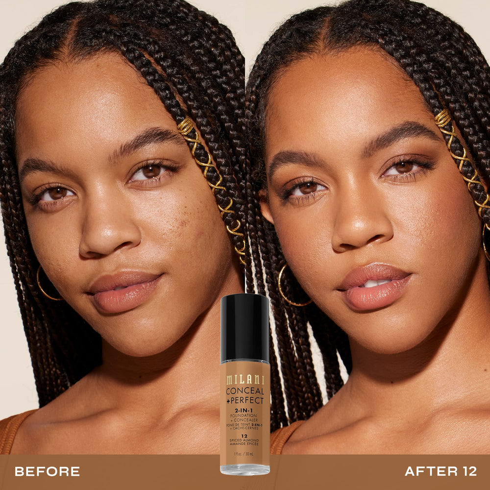 Milani Conceal + Perfect 2en1 tono Almendra Especiada para piel cálida