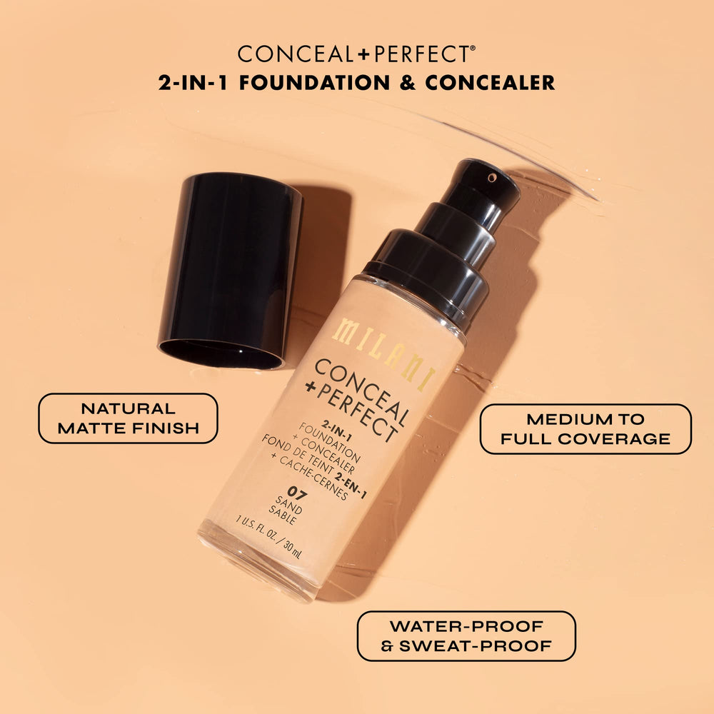 Milani Conceal + Perfect: fórmula libre de crueldad para maquillaje ético.