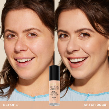 Aplicación con brocha para acabado suave en Milani Conceal Perfect.