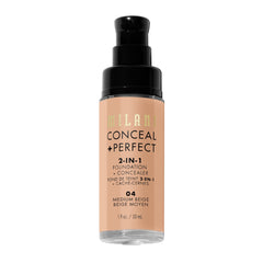 Milani Conceal + Perfect, cobertura que corrige imperfecciones con suavidad.