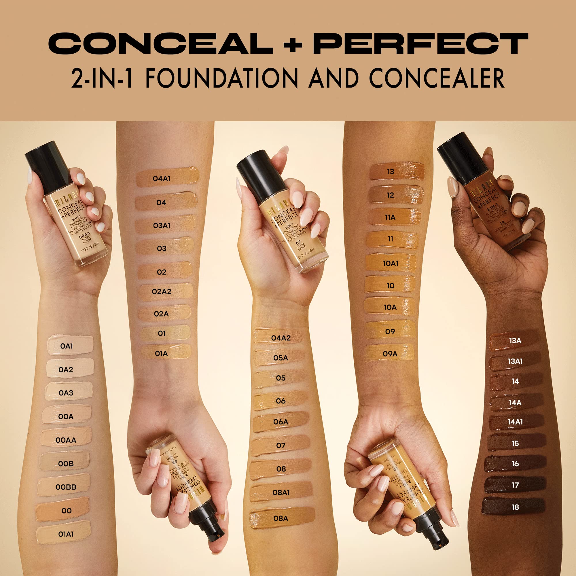 Milani Conceal + Perfect, cobertura versátil para manchas y ojeras.