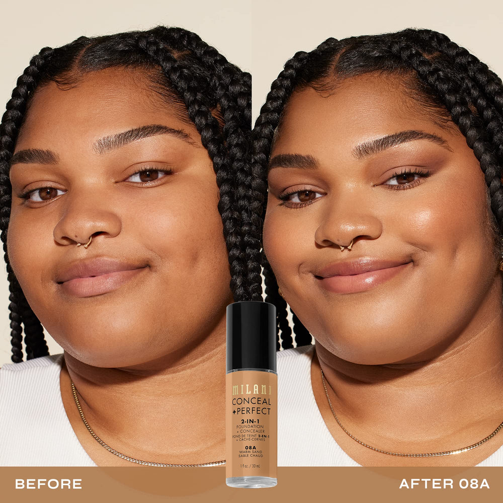 Milani Conceal + Perfect cobertura total con acabado natural en piel