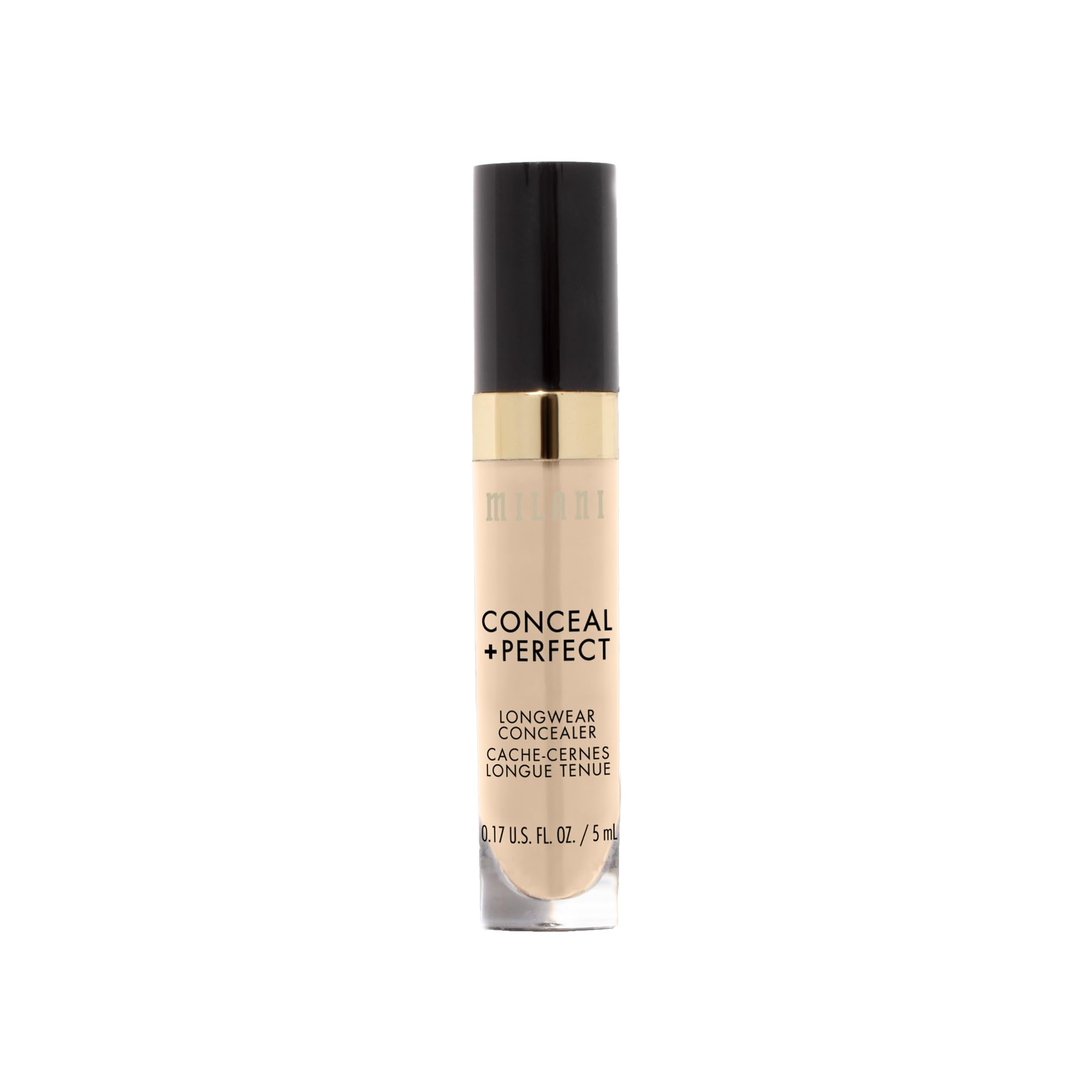 Duración de 12 horas con Milani Conceal + Perfect resistente al sudor.