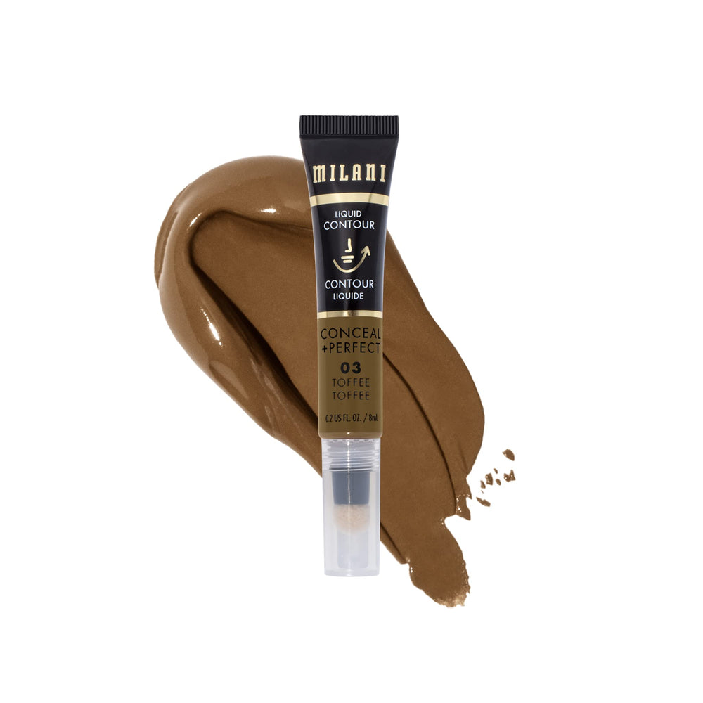 Milani Conceal + Perfect Contorno Toffee con aplicador-cojin para definición precisa.