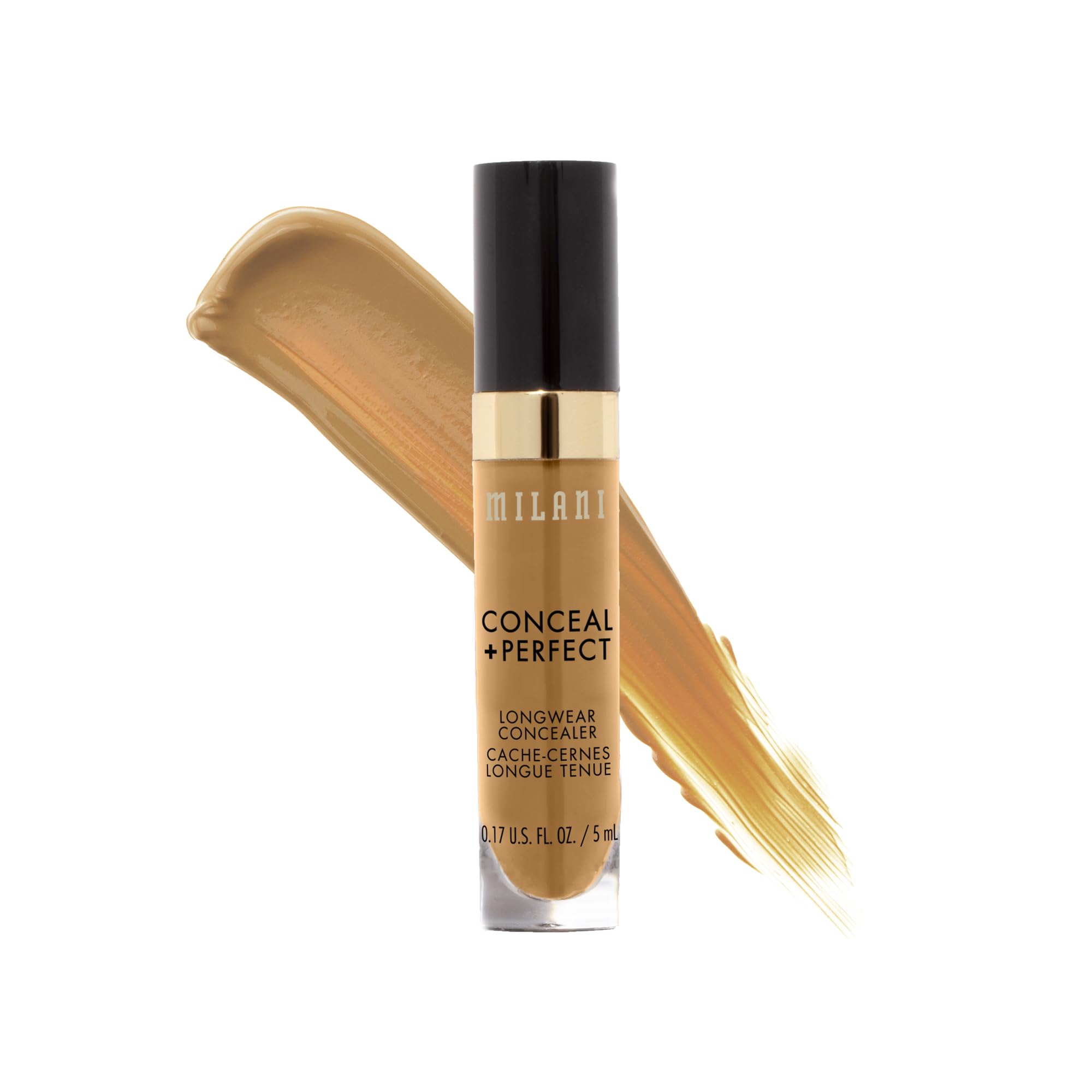 Milani Conceal + Perfect longwear bottle closed for full coverage.
