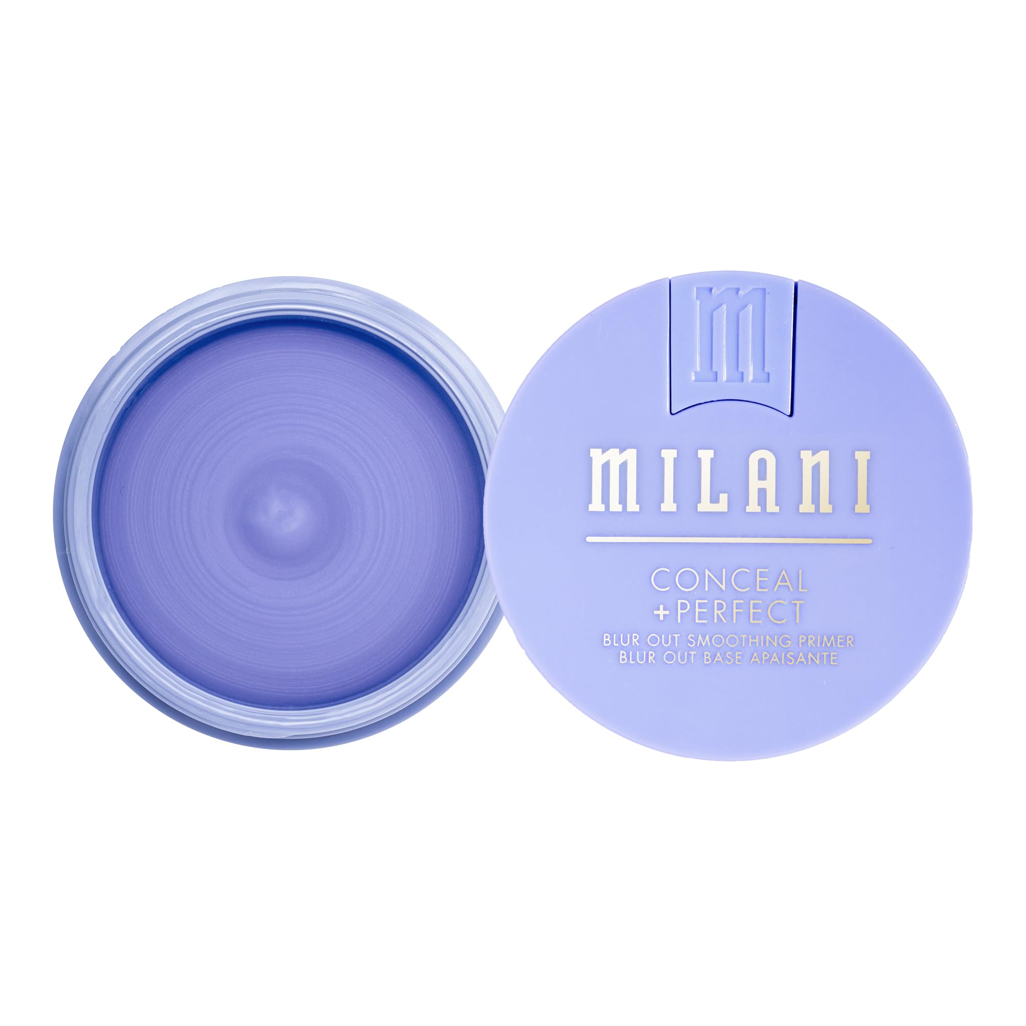 Milani Conceal + Perfect primer aplicación con brocha para un acabado uniforme.