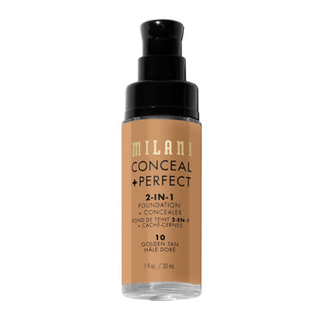 Milani Conceal + Perfect resistente al agua para uso diario y eventos.