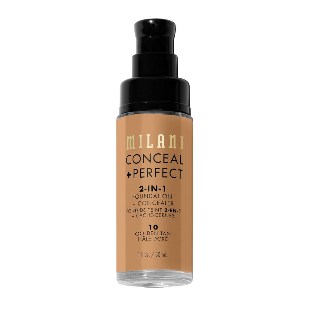 Milani Conceal + Perfect resistente al agua para uso diario y eventos.