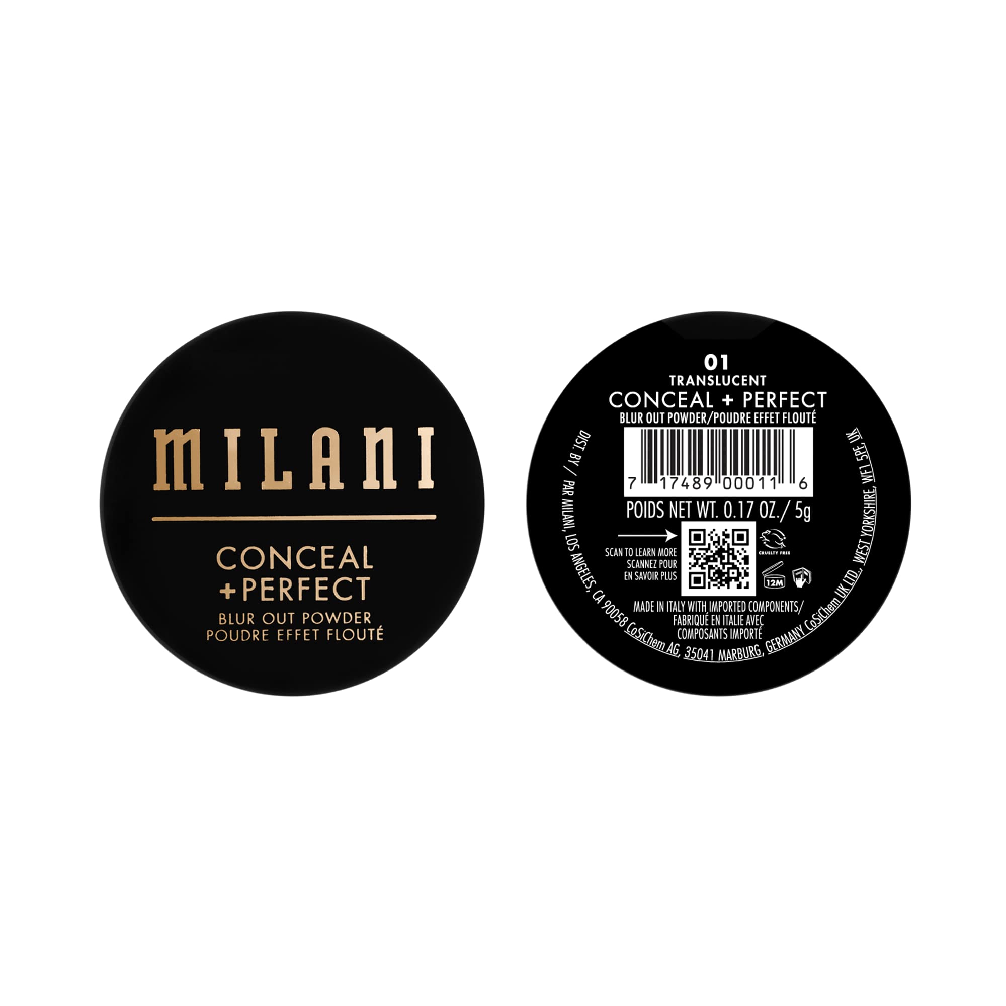 Milani Conceal + Perfect Setting Powder reaplicar para refrescar el look