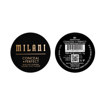 Milani Conceal + Perfect Setting Powder reaplicar para refrescar el look