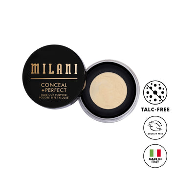 Milani Conceal + Perfect Setting Powder textura seda en piel suave