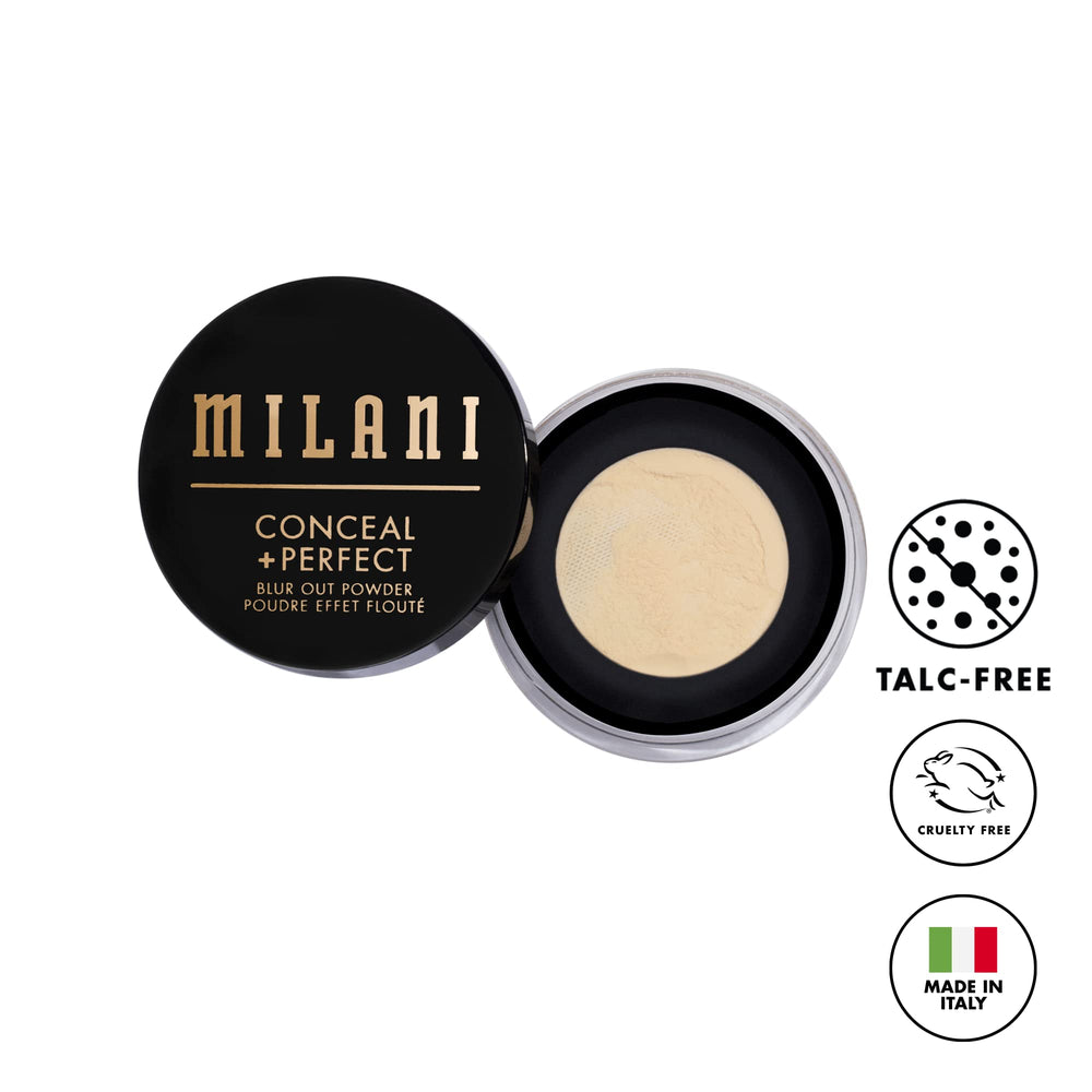 Milani Conceal + Perfect Setting Powder textura seda en piel suave