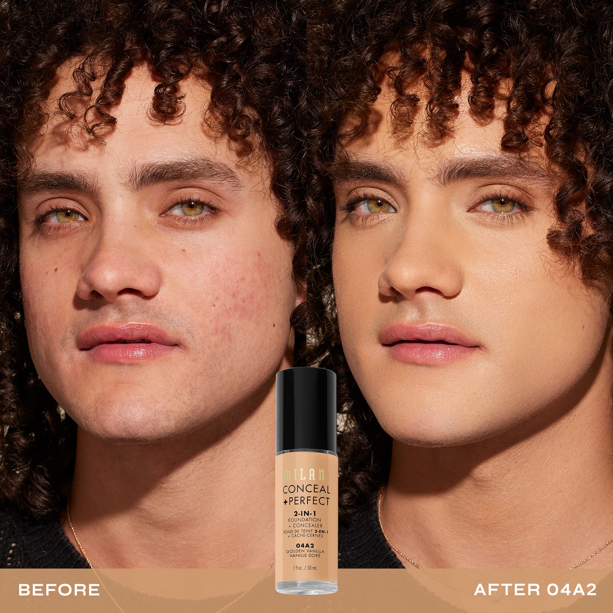 Textura cremosa de Milani Conceal + Perfect, aplicación cómoda