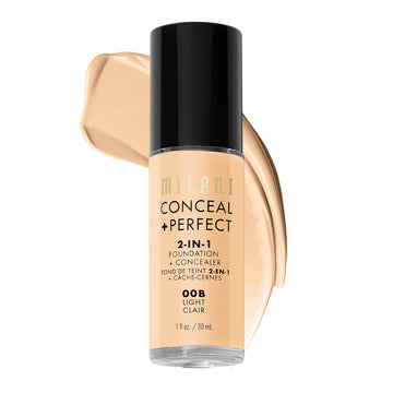 Milani dos en uno corrector base empaque cercano para evaluar textura y cobertura