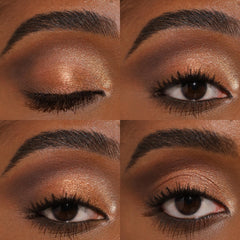 Milani Gilded Mini Paleta textura suave para una aplicación suave y precisa.