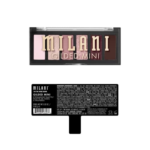 Milani Gilded Mini paleta abierta, tonos mate y brillo listos para combinar.