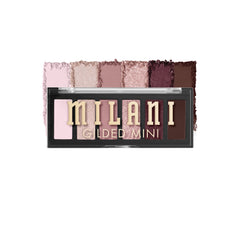Milani Gilded Mini paleta cerrada, diseño compacto para retoques en cualquier lugar.