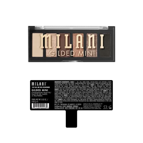 Milani Gilded Mini pigmentos prensados en tonos mate y brillo para intensidad.